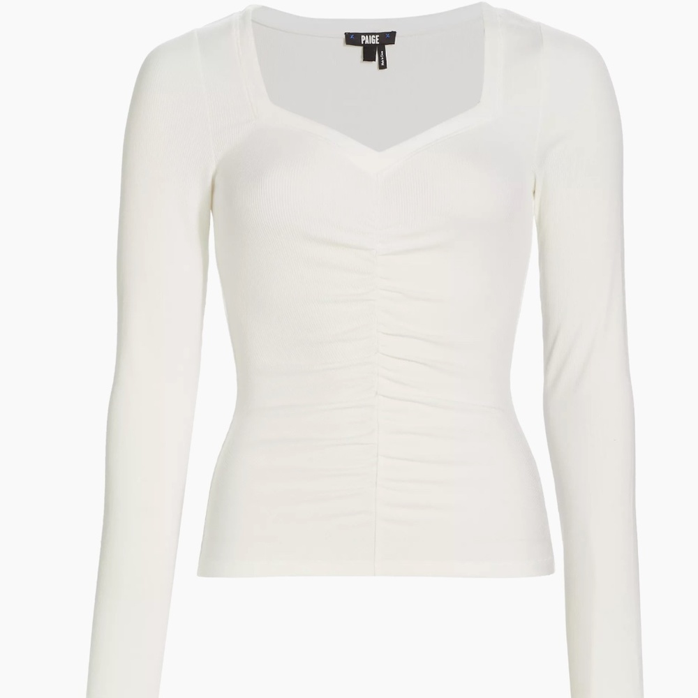 PAIGE Annalisa white top NWT